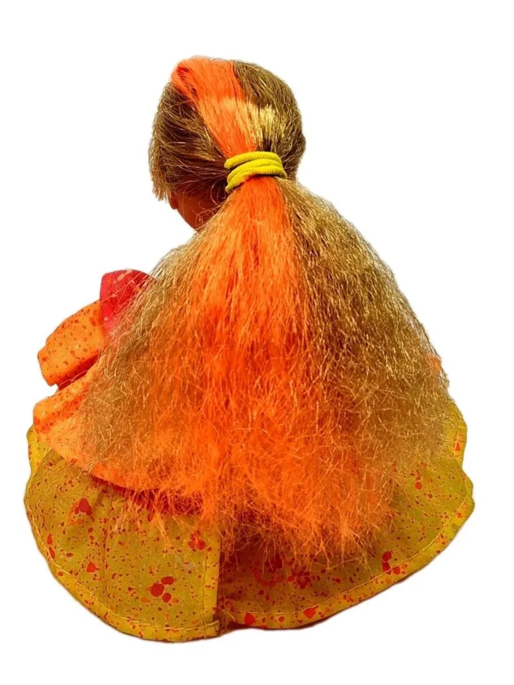 Vintage Tropical Treat Coral Splash Doll Tonka Toy Orange Pink Yellow